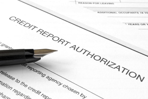 Credit report authorization Cosigners based on credit report authorization